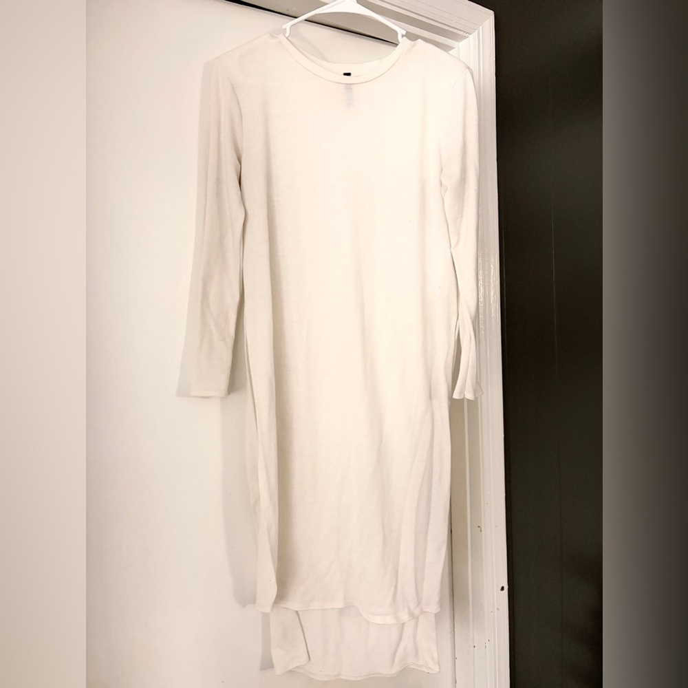 Rags and Couture Cream Long Sleeve Dress